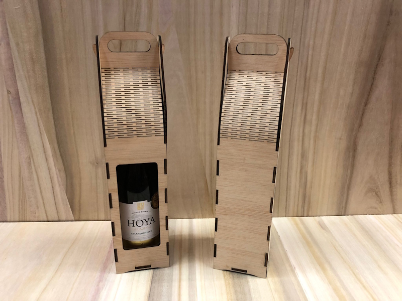 Caja de vino expositora 30 cm